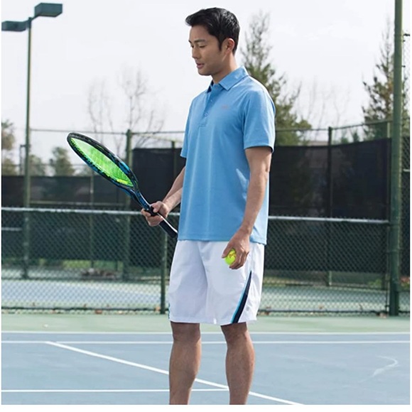 Copper Fit Essential Polo Shirt in Sky Blue, Size Large - Picture 4 of 6